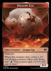 Treasure // Dragon Egg Double-Sided Token [Commander Masters Tokens] | Play N Trade Winnipeg