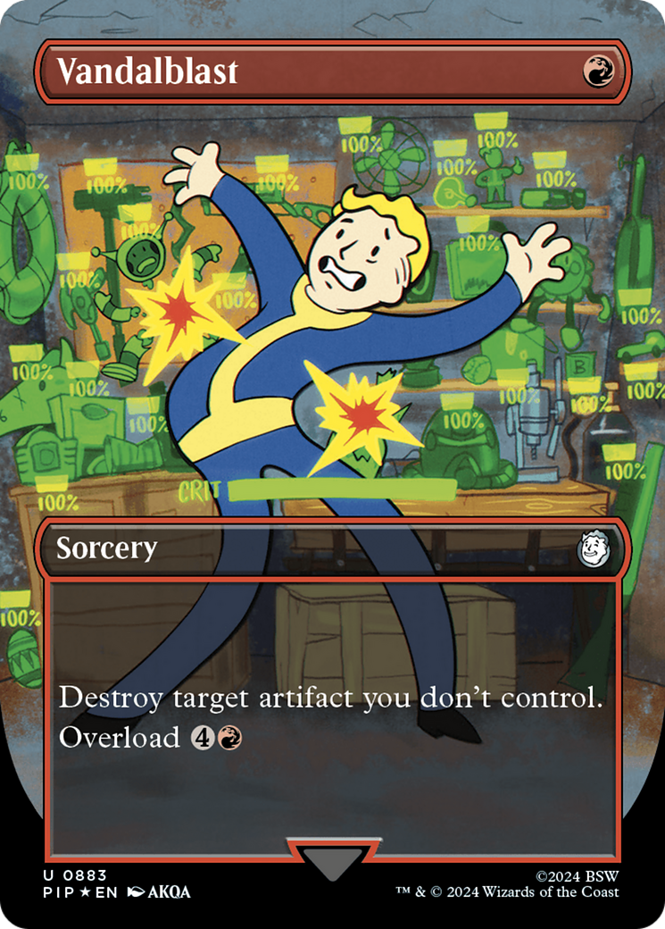 Vandalblast (Borderless) (Surge Foil) [Fallout] | Play N Trade Winnipeg