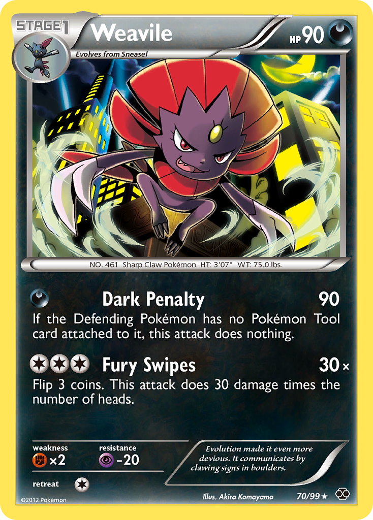 Weavile (70/99) [Black & White: Next Destinies] | Play N Trade Winnipeg