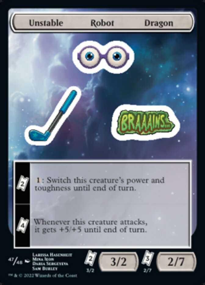Unstable Robot Dragon [Unfinity Stickers] | Play N Trade Winnipeg