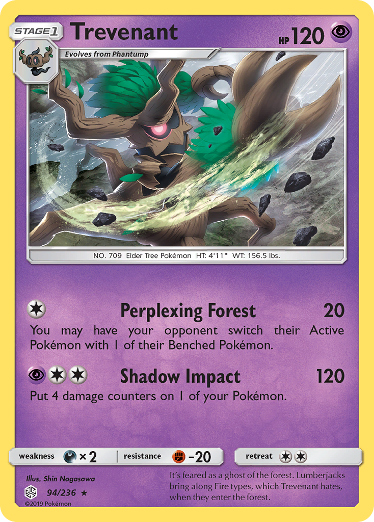 Trevenant (94/236) [Sun & Moon: Cosmic Eclipse] | Play N Trade Winnipeg