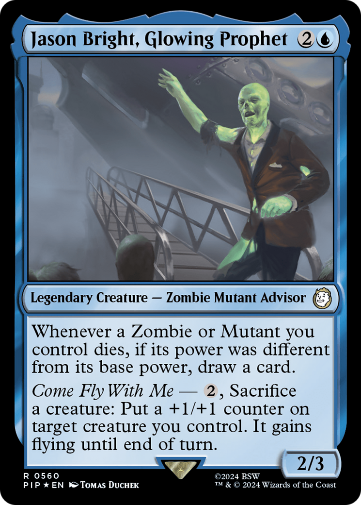 Jason Bright, Glowing Prophet (Surge Foil) [Fallout] | Play N Trade Winnipeg