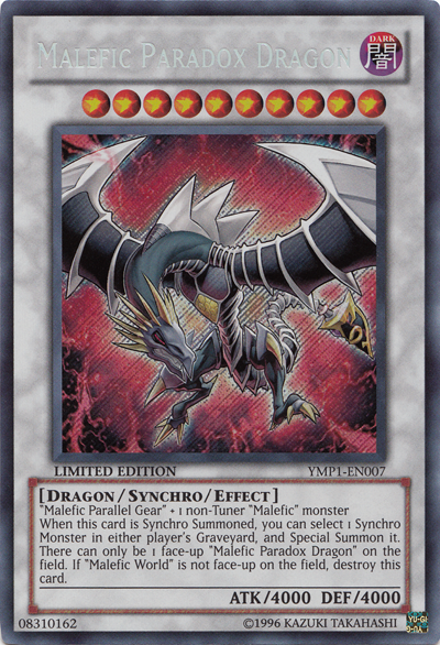 Malefic Paradox Dragon [YMP1-EN007] Secret Rare | Play N Trade Winnipeg