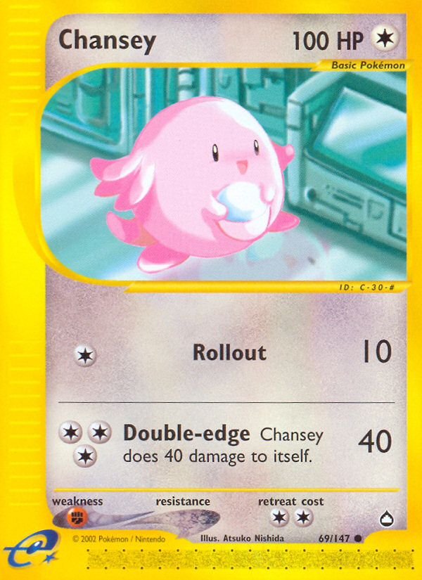 Chansey (69/147) [Aquapolis] | Play N Trade Winnipeg