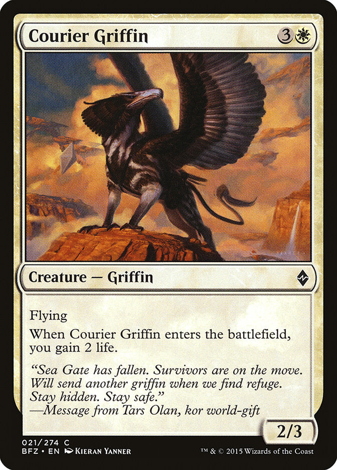 Courier Griffin [Battle for Zendikar] | Play N Trade Winnipeg