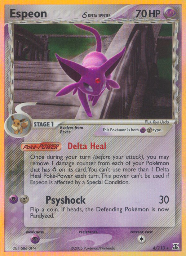 Espeon (4/113)(Delta Species) [EX: Delta Species] | Play N Trade Winnipeg