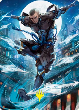 Kaito Shizuki 1 Art Card (Gold-Stamped Signature) [Kamigawa: Neon Dynasty Art Series] | Play N Trade Winnipeg