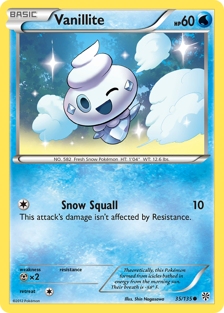 Vanillite (35/135) [Black & White: Plasma Storm] | Play N Trade Winnipeg