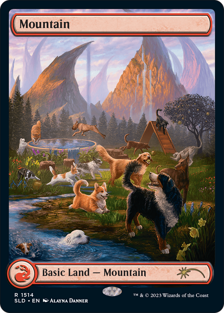 Mountain (1514) [Secret Lair Commander Deck: Raining Cats and Dogs] | Play N Trade Winnipeg