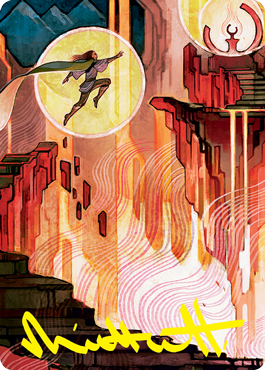 Thrill of Possibility Art Card (Gold-Stamped Signature) [Strixhaven: School of Mages Art Series] | Play N Trade Winnipeg