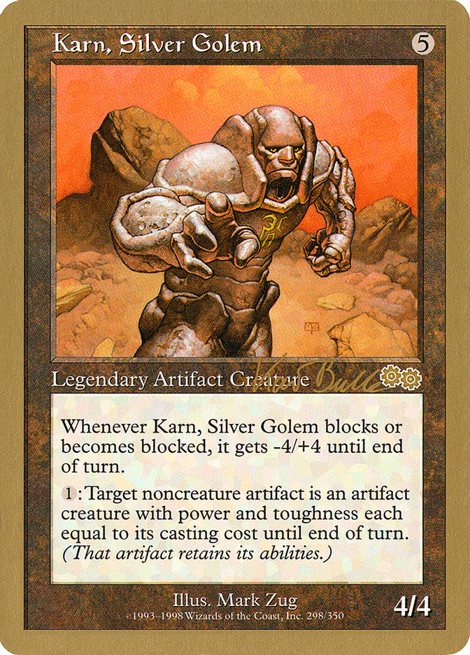 Karn, Silver Golem (Kai Budde) [World Championship Decks 1999] | Play N Trade Winnipeg