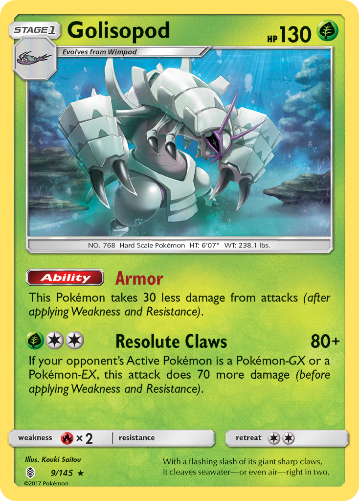 Golisopod (9/145) [Sun & Moon: Guardians Rising] | Play N Trade Winnipeg