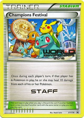 Champions Festival 2016 Staff (XY176) [XY: Black Star Promos] | Play N Trade Winnipeg