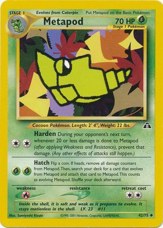 Metapod (42/75) [Neo Discovery Unlimited] | Play N Trade Winnipeg