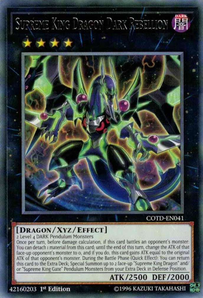 Supreme King Dragon Dark Rebellion [COTD-EN041] Rare | Play N Trade Winnipeg