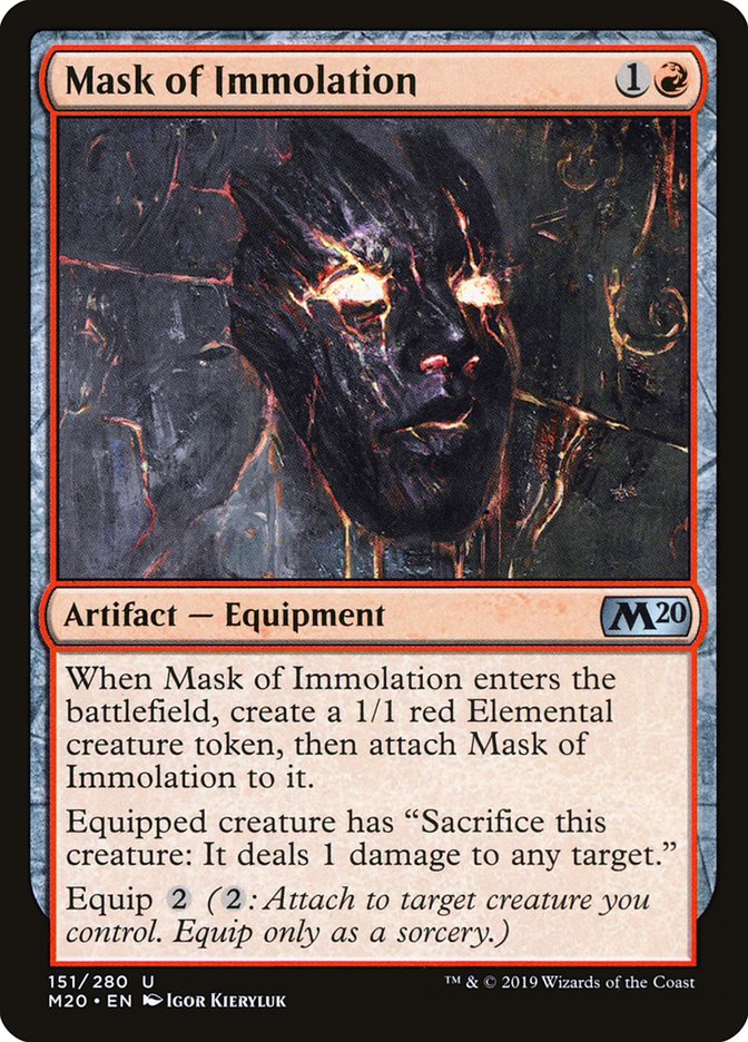 Mask of Immolation [Core Set 2020] | Play N Trade Winnipeg
