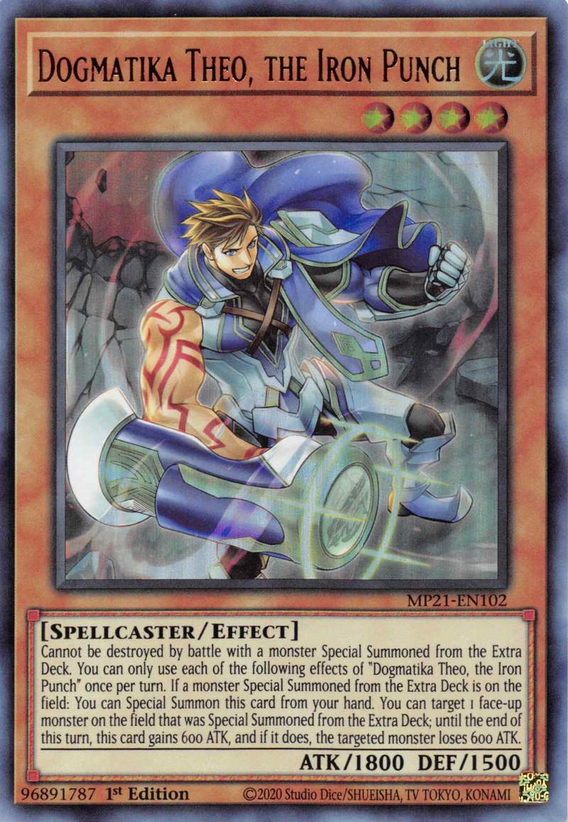 Dogmatika Theo, the Iron Punch [MP21-EN102] Ultra Rare | Play N Trade Winnipeg