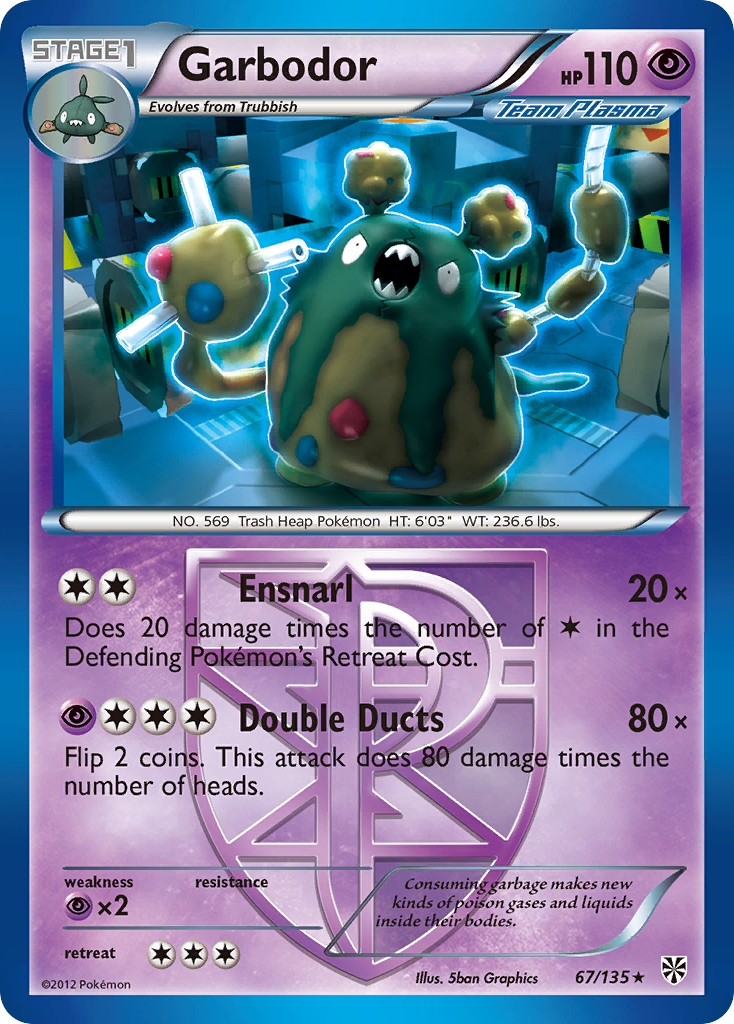 Garbodor (67/135) [Black & White: Plasma Storm] | Play N Trade Winnipeg