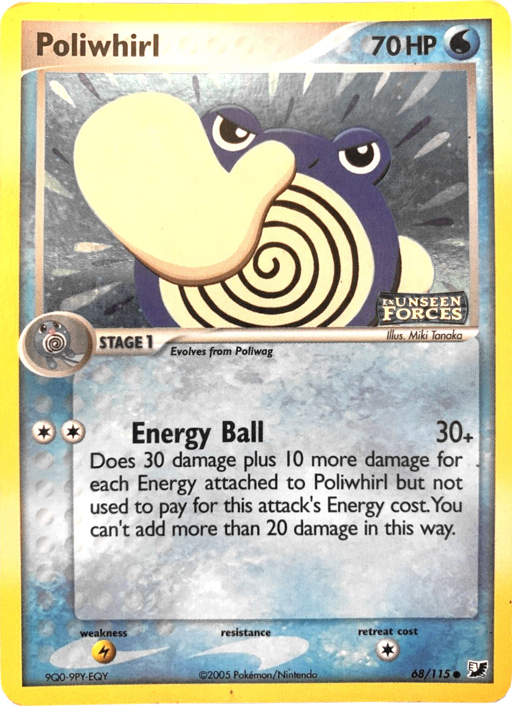 Poliwhirl (68/115) (Stamped) [EX: Unseen Forces] | Play N Trade Winnipeg