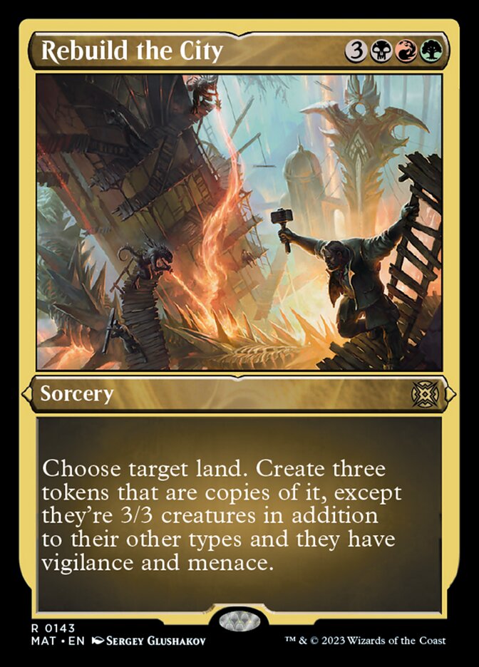 Rebuild the City (Foil Etched) [March of the Machine: The Aftermath] | Play N Trade Winnipeg