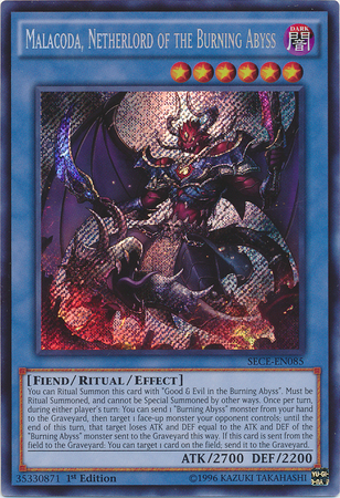 Malacoda, Netherlord of the Burning Abyss [SECE-EN085] Secret Rare | Play N Trade Winnipeg