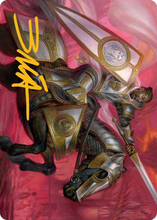 Sigiled Sentinel Art Card (Gold-Stamped Signature) [March of the Machine Art Series] | Play N Trade Winnipeg