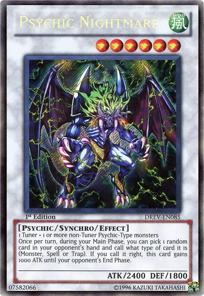 Psychic Nightmare [DREV-EN085] Secret Rare | Play N Trade Winnipeg