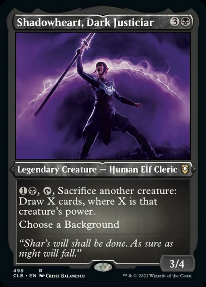 Shadowheart, Dark Justiciar (Foil Etched) [Commander Legends: Battle for Baldur's Gate] | Play N Trade Winnipeg
