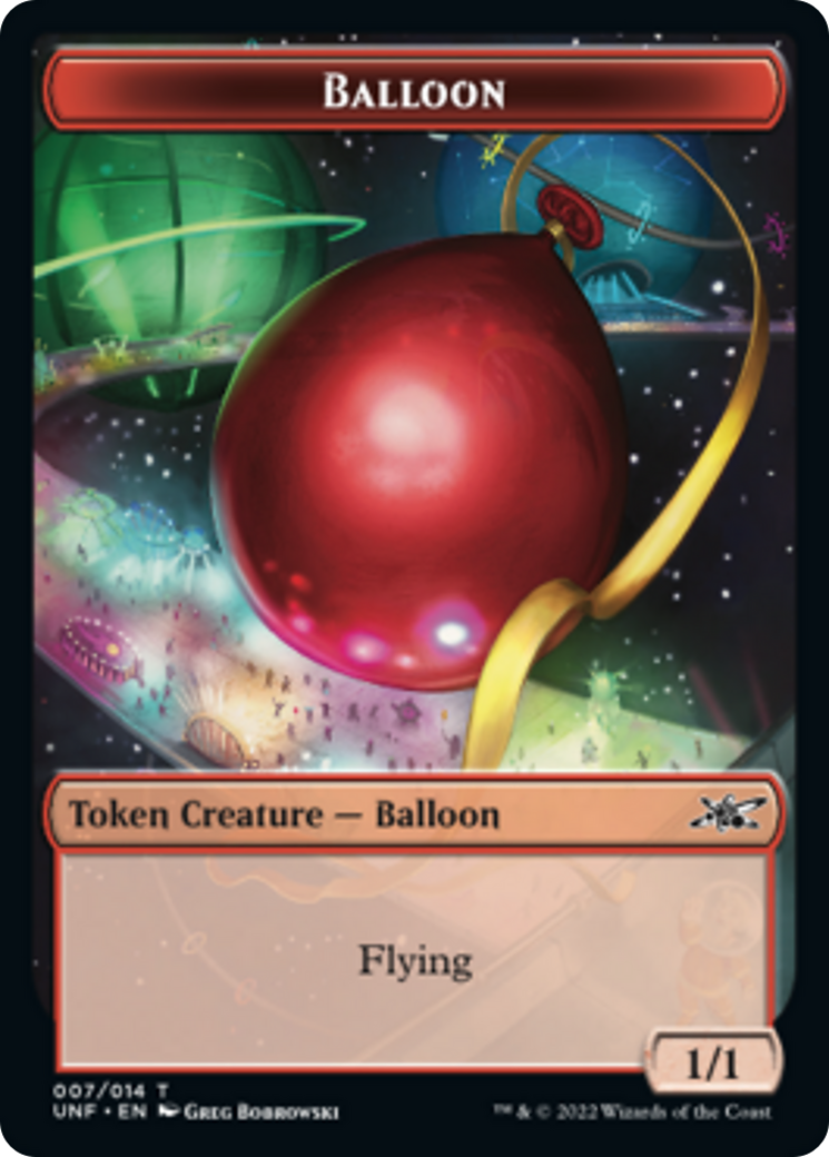 Zombie Employee // Balloon Double-sided Token [Unfinity Tokens] | Play N Trade Winnipeg