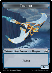 Thopter // Gold Double-Sided Token [March of the Machine Commander Tokens] | Play N Trade Winnipeg