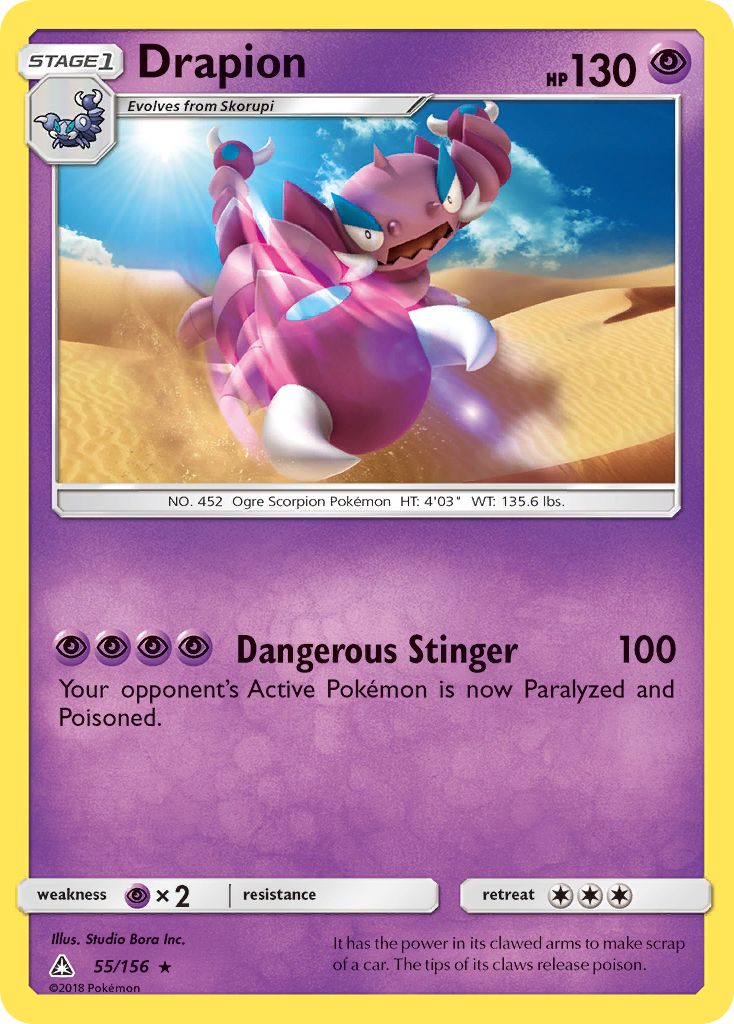 Drapion (55/156) [Sun & Moon: Ultra Prism] | Play N Trade Winnipeg