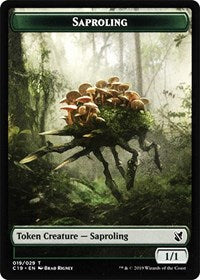 Saproling // Manifest Double-sided Token [Commander 2019 Tokens] | Play N Trade Winnipeg