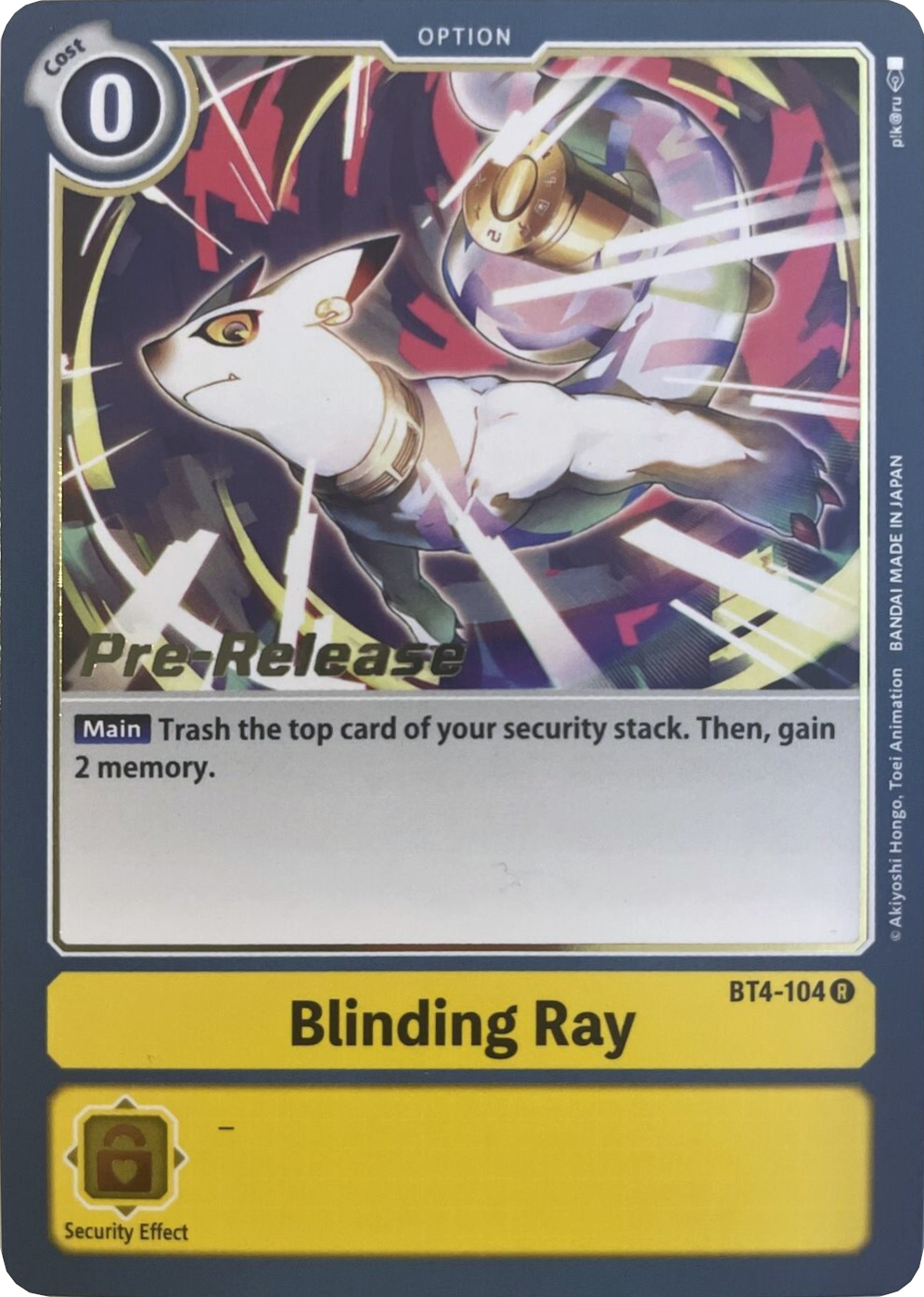 Blinding Ray [BT4-104] [Great Legend Pre-Release Promos] | Play N Trade Winnipeg