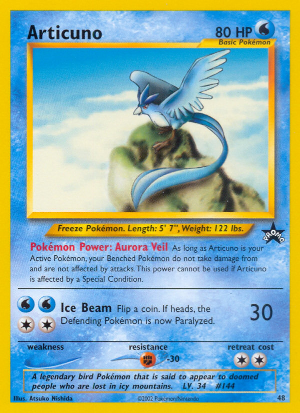 Articuno (48) [Wizards of the Coast: Black Star Promos] | Play N Trade Winnipeg