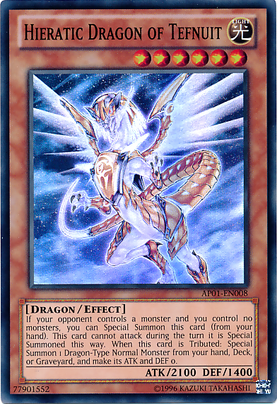 Hieratic Dragon of Tefnuit [AP01-EN008] Super Rare | Play N Trade Winnipeg