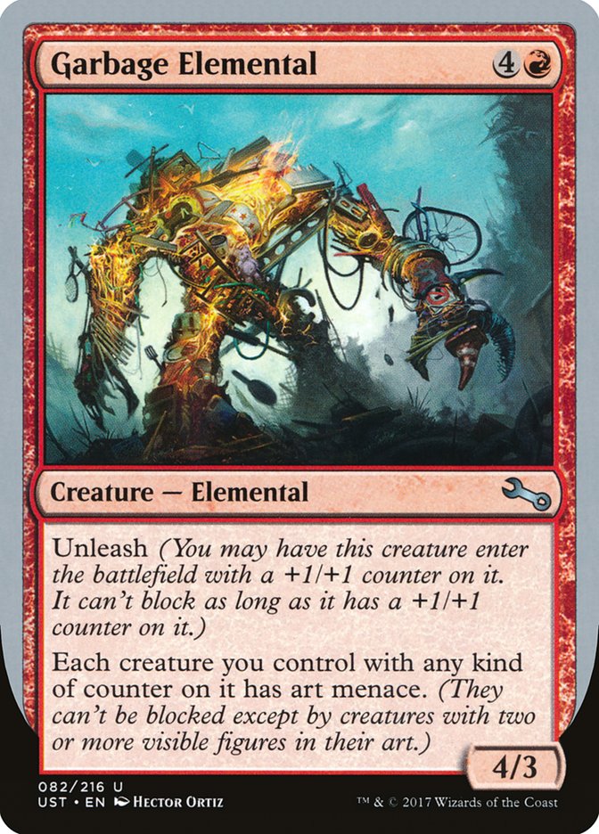 Garbage Elemental (4/3 Creature) [Unstable] | Play N Trade Winnipeg