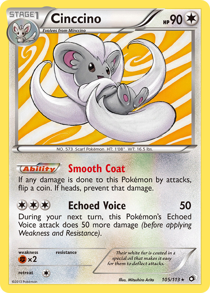 Cinccino (105/113) [Black & White: Legendary Treasures] | Play N Trade Winnipeg