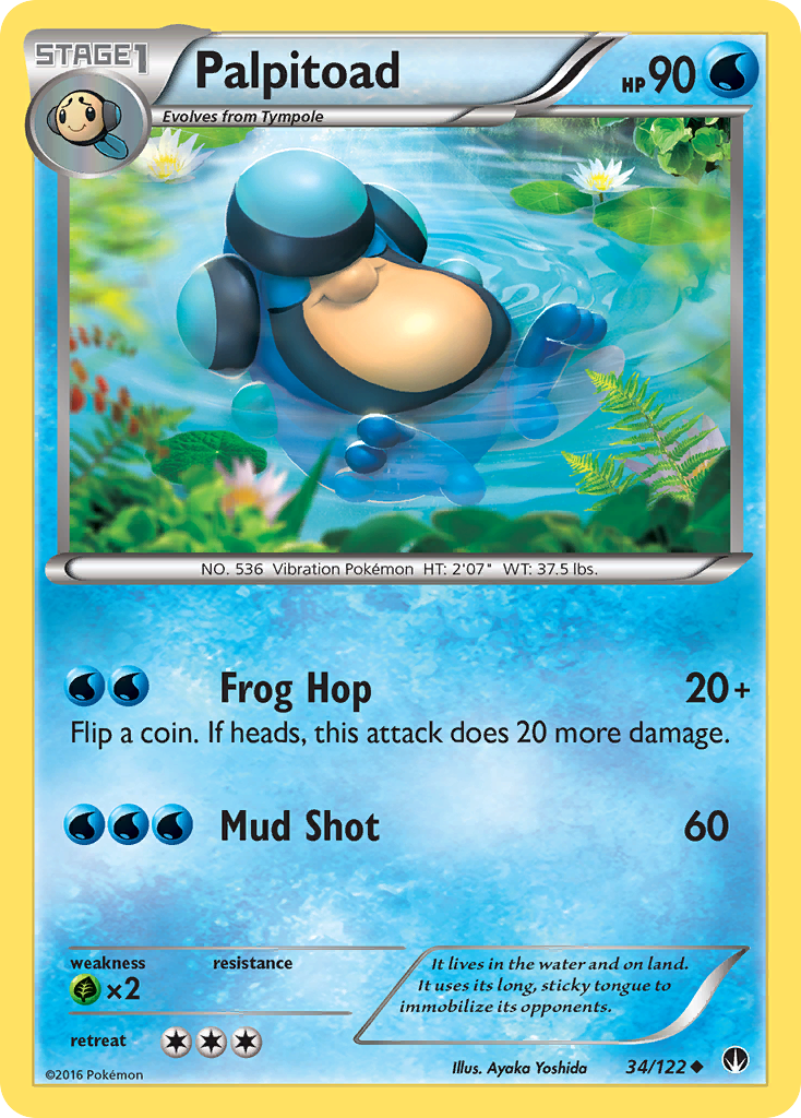 Palpitoad (34/122) [XY: BREAKpoint] | Play N Trade Winnipeg