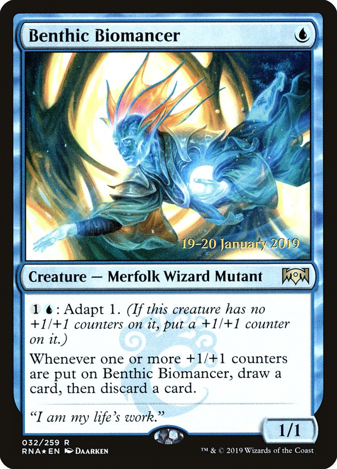 Benthic Biomancer [Ravnica Allegiance Prerelease Promos] | Play N Trade Winnipeg