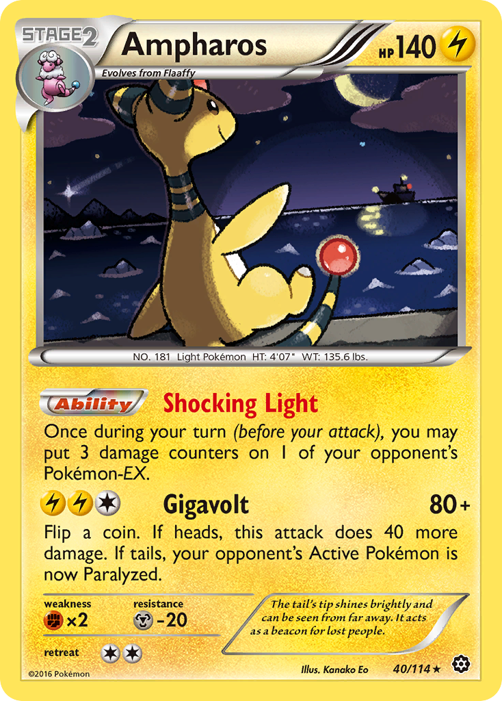 Ampharos (40/114) [XY: Steam Siege] | Play N Trade Winnipeg