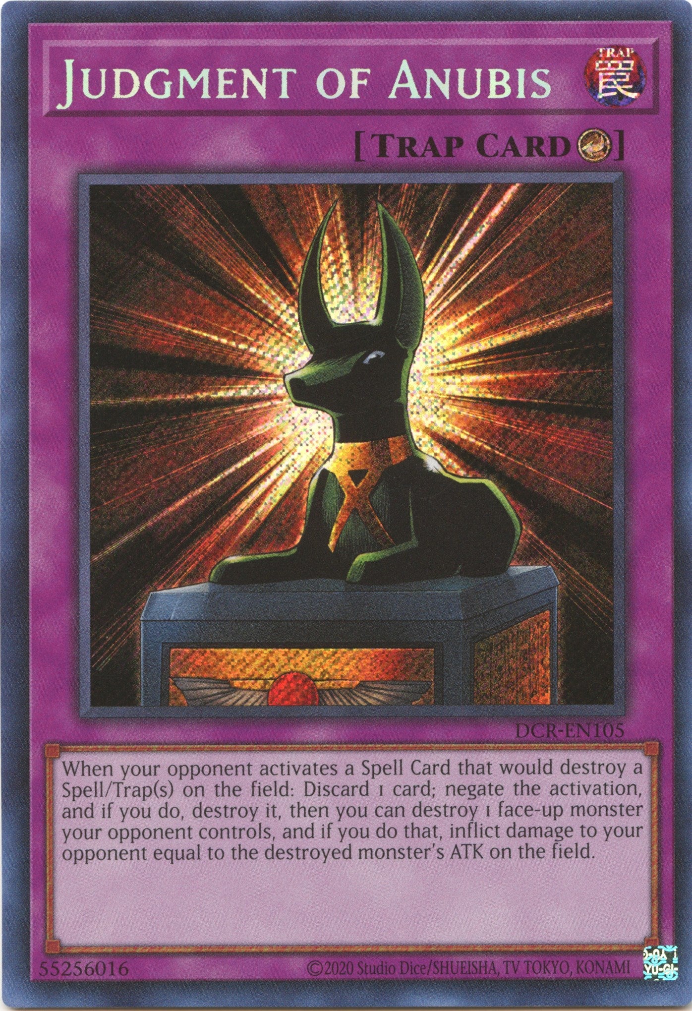 Judgment of Anubis (25th Anniversary) [DCR-EN105] Secret Rare | Play N Trade Winnipeg