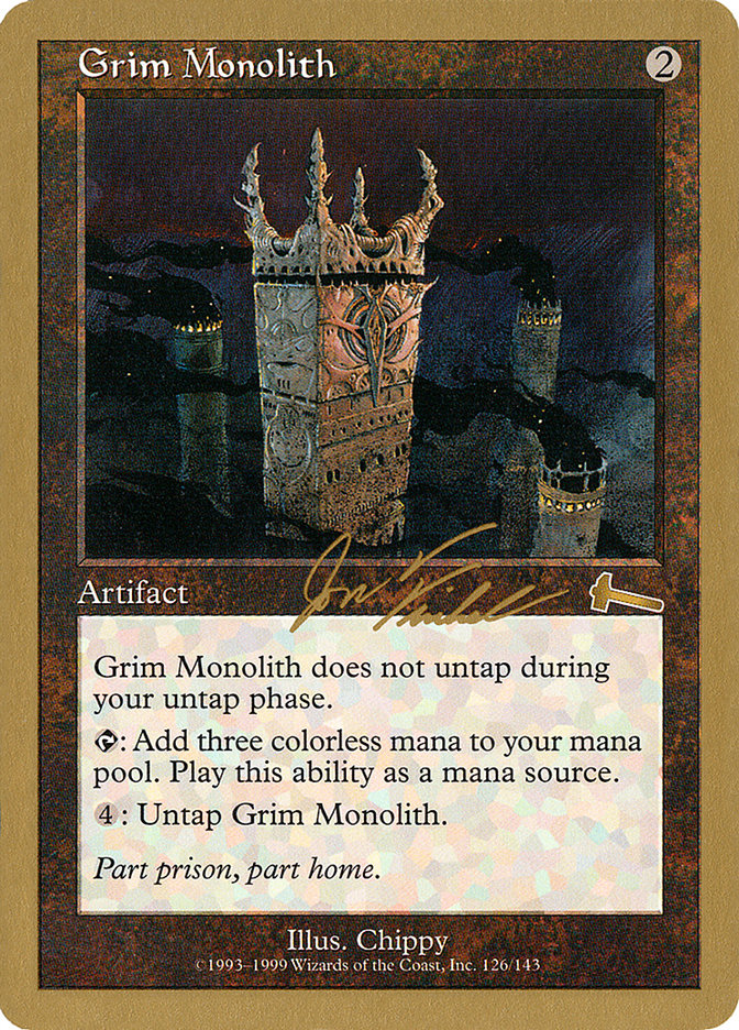 Grim Monolith (Jon Finkel) [World Championship Decks 2000] | Play N Trade Winnipeg