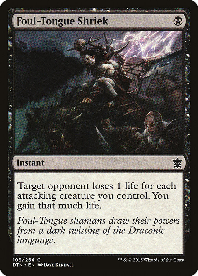 Foul-Tongue Shriek [Dragons of Tarkir] | Play N Trade Winnipeg