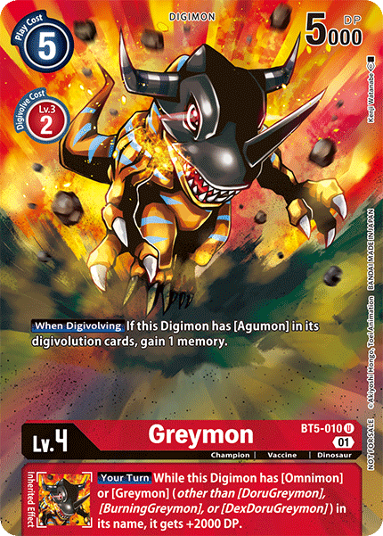 Greymon [BT5-010] (Premier Event) [Battle of Omni Promos] | Play N Trade Winnipeg