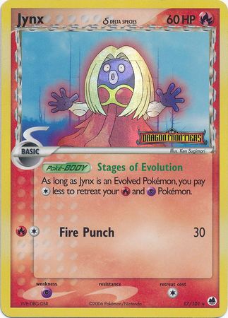 Jynx (17/101) (Delta Species) (Stamped) [EX: Dragon Frontiers] | Play N Trade Winnipeg