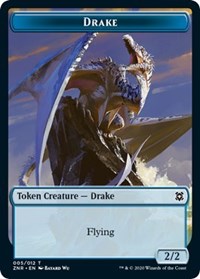 Drake // Goblin Construct Double-sided Token [Zendikar Rising Tokens] | Play N Trade Winnipeg