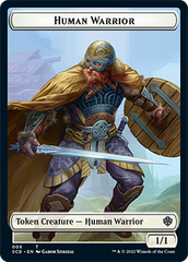 Insect // Human Warrior Double-Sided Token [Starter Commander Decks] | Play N Trade Winnipeg