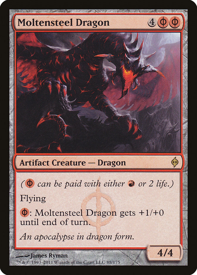 Moltensteel Dragon [New Phyrexia] | Play N Trade Winnipeg