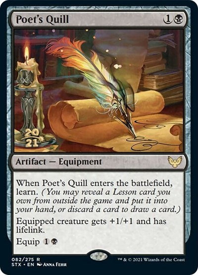 Poet's Quill [Strixhaven: School of Mages Prerelease Promos] | Play N Trade Winnipeg