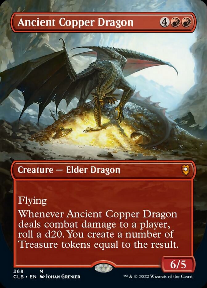 Ancient Copper Dragon (Borderless Alternate Art) [Commander Legends: Battle for Baldur's Gate] | Play N Trade Winnipeg